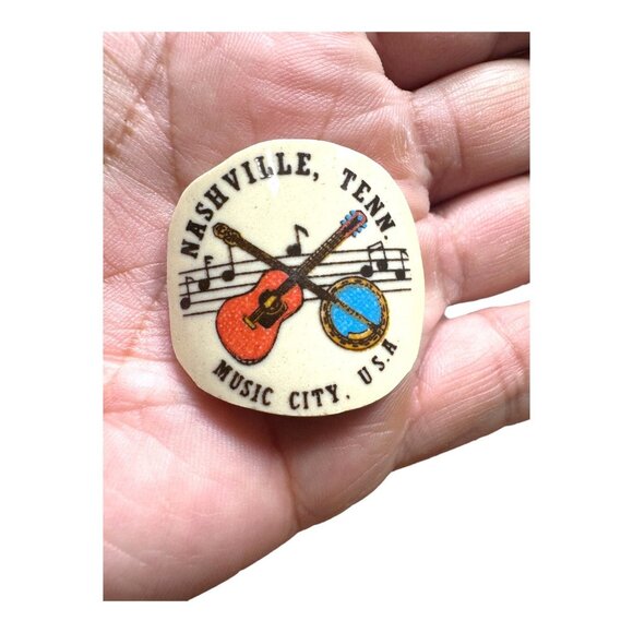 Music City Usa Nashville Tennessee Artisan Bracelet in Silver-Blend Metalwork - Picture 8 of 16